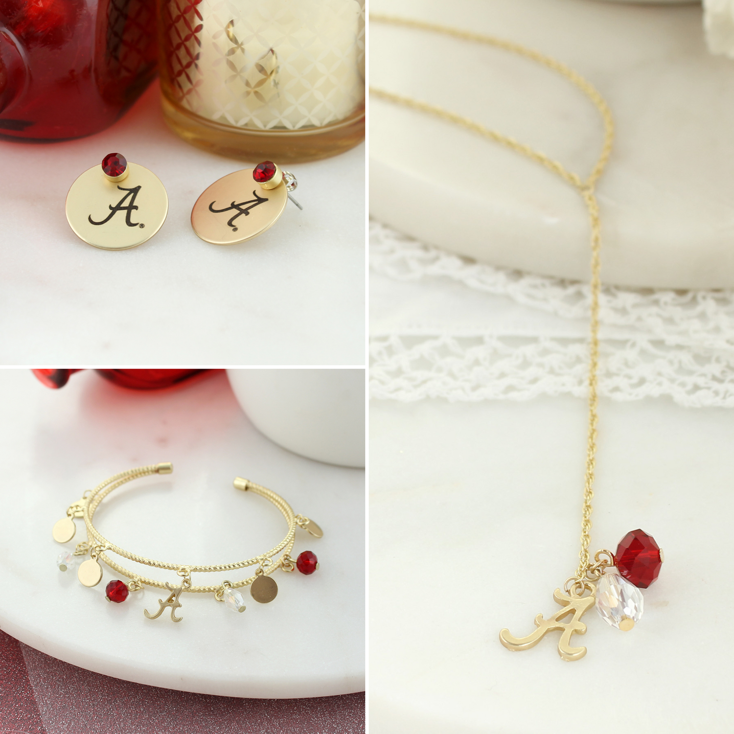 Alabama Matte Gold Gift Set