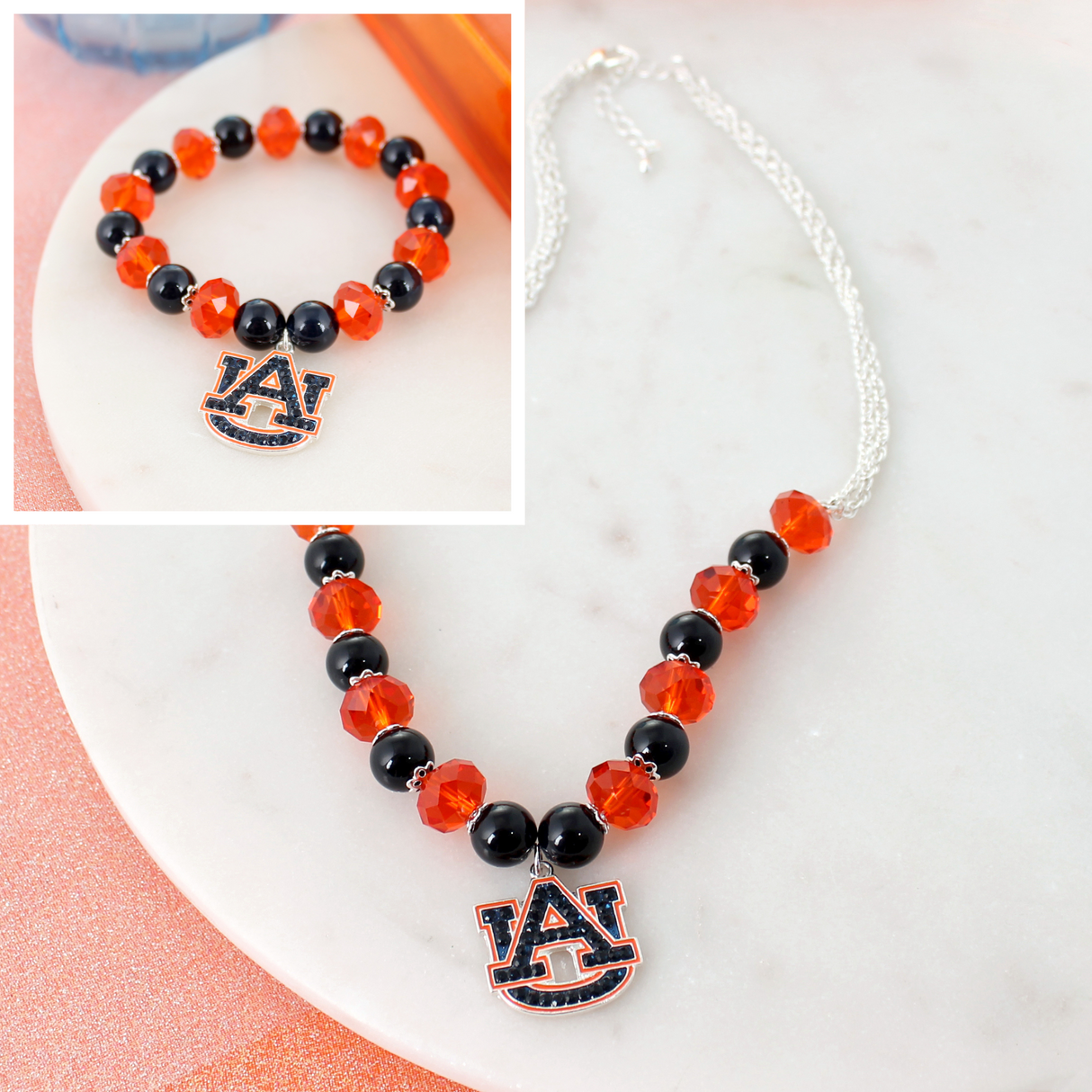 Auburn Crystal Bead Gift Set
