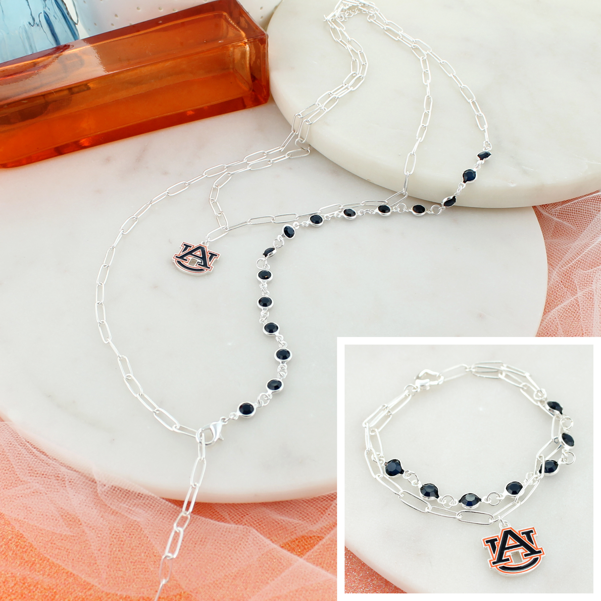 Auburn Paperclip Chain Gift Set
