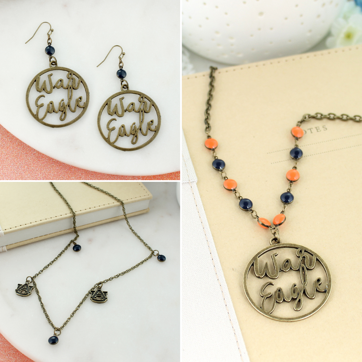 Auburn Slogan Cutout Gift Set