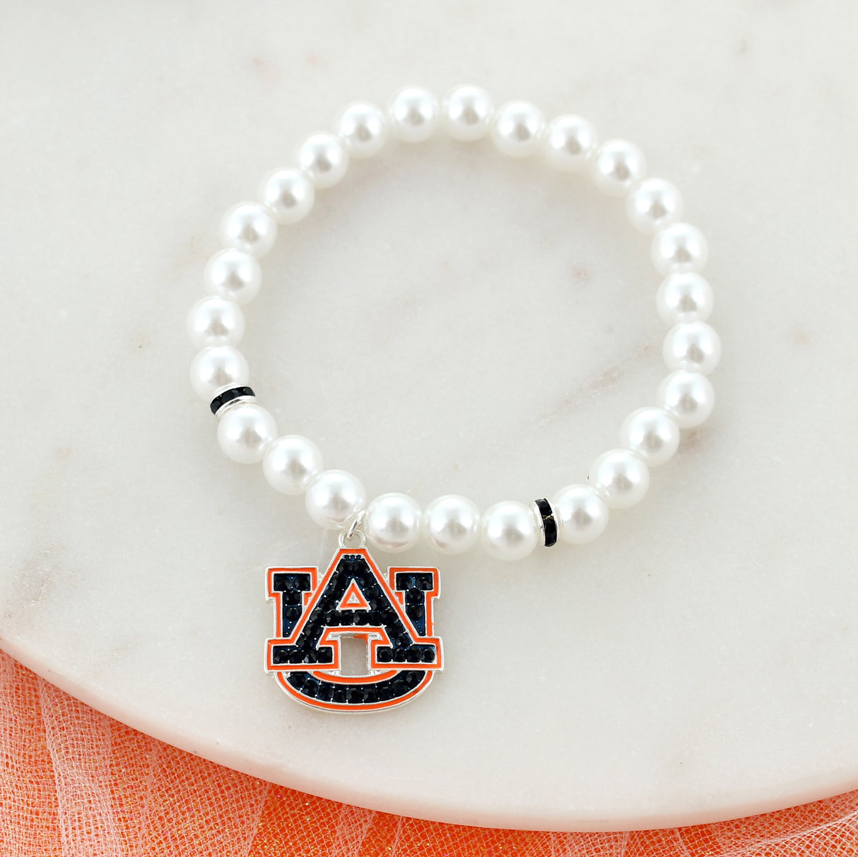 Auburn Pearl & Crystal Logo Gift Set