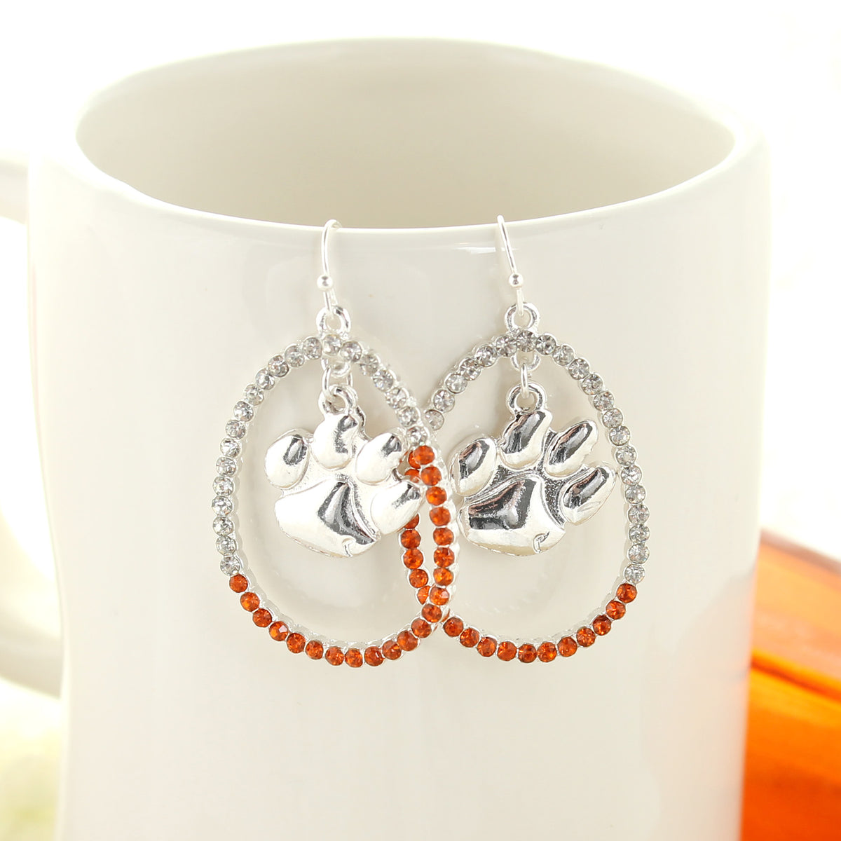 Clemson Crystal Loop Gift Set