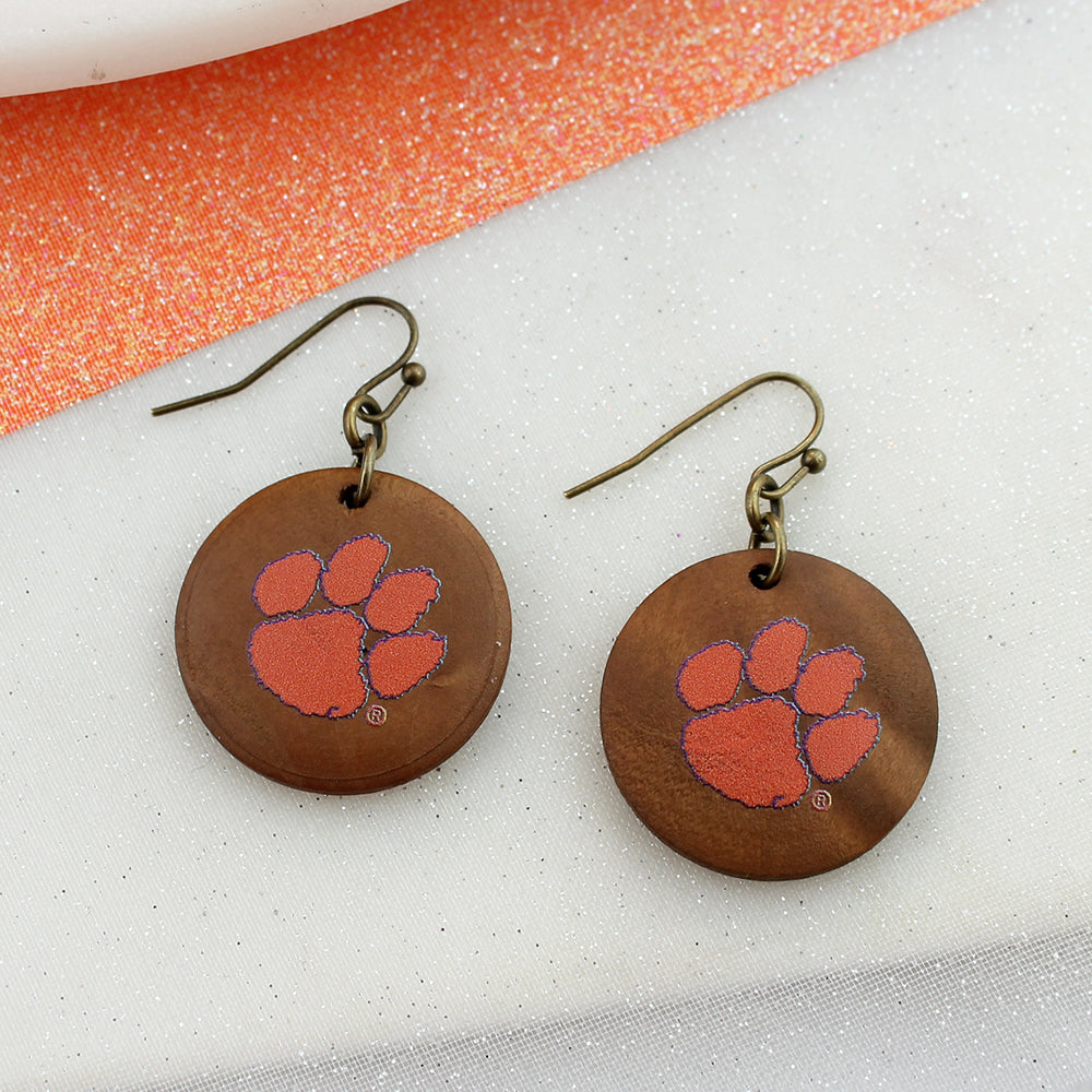 Clemson Pearl & Wood Jewelry Gift Set