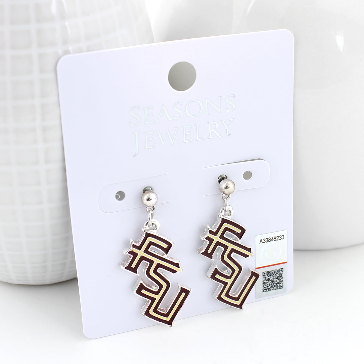 Florida State Logo Enamel Earrings