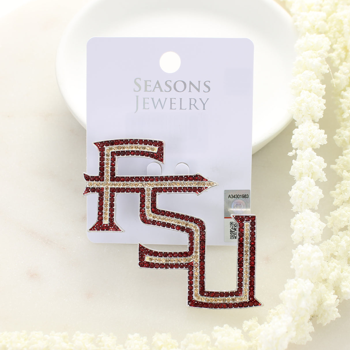 Florida State Crystal Logo Pin