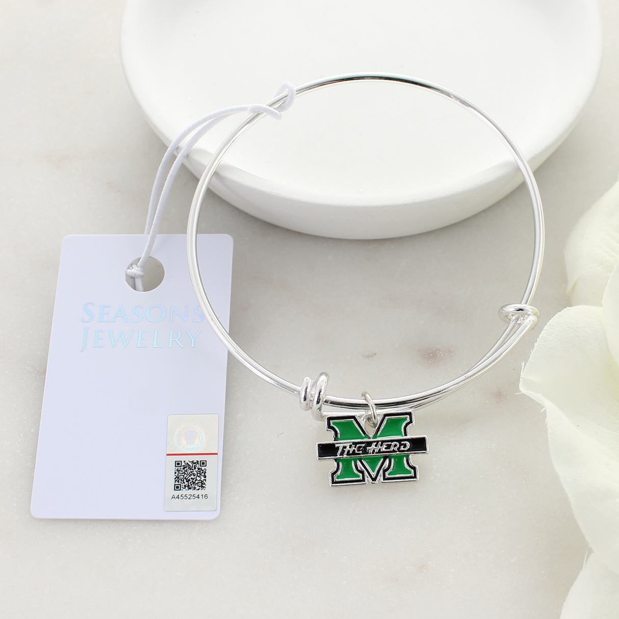 Marshall Enamel Logo Wire Bracelet