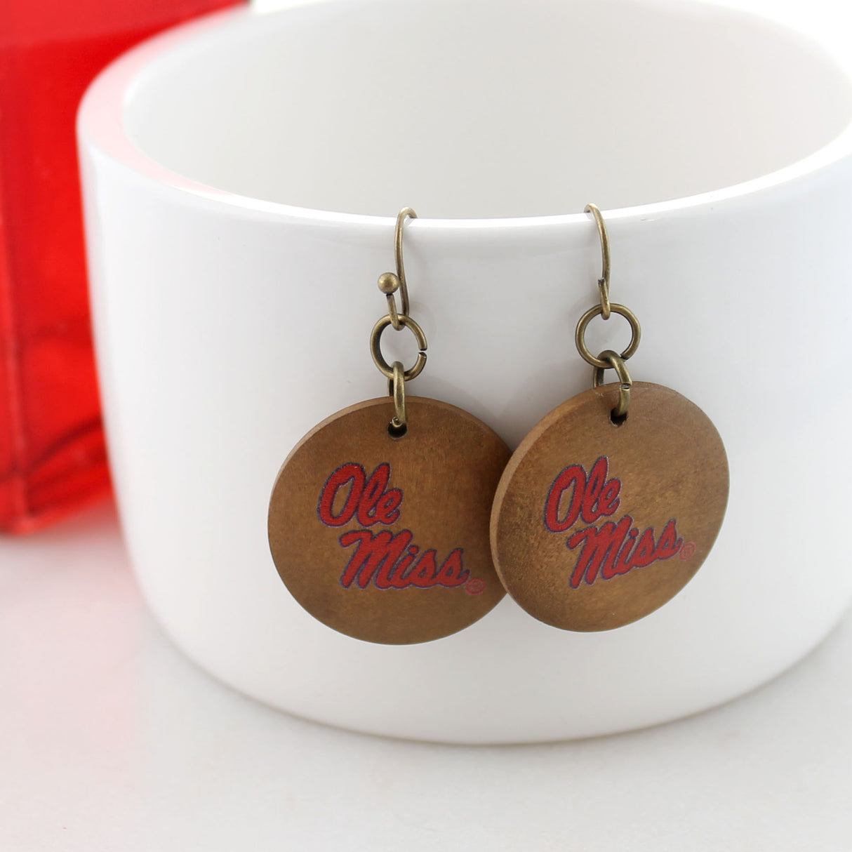 Ole Miss Pearl & Wood Jewelry Gift Set