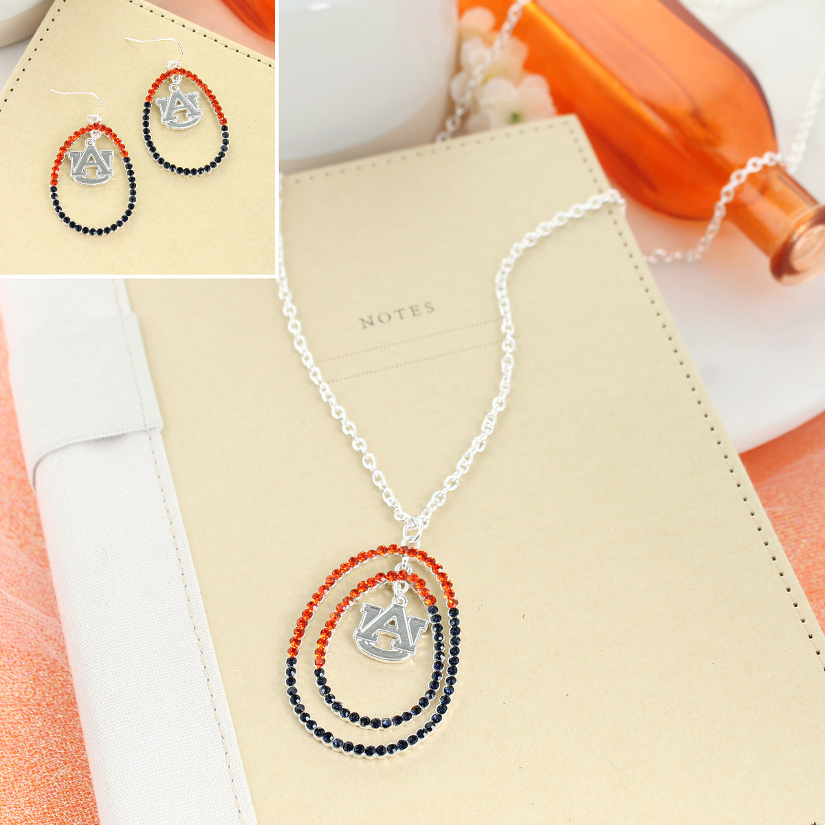 Auburn Crystal Loop Gift Set