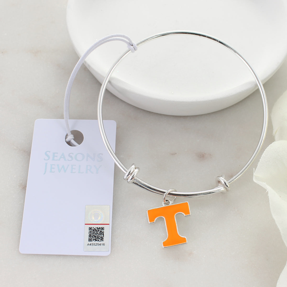Tennessee Enamel Logo Wire Bracelet