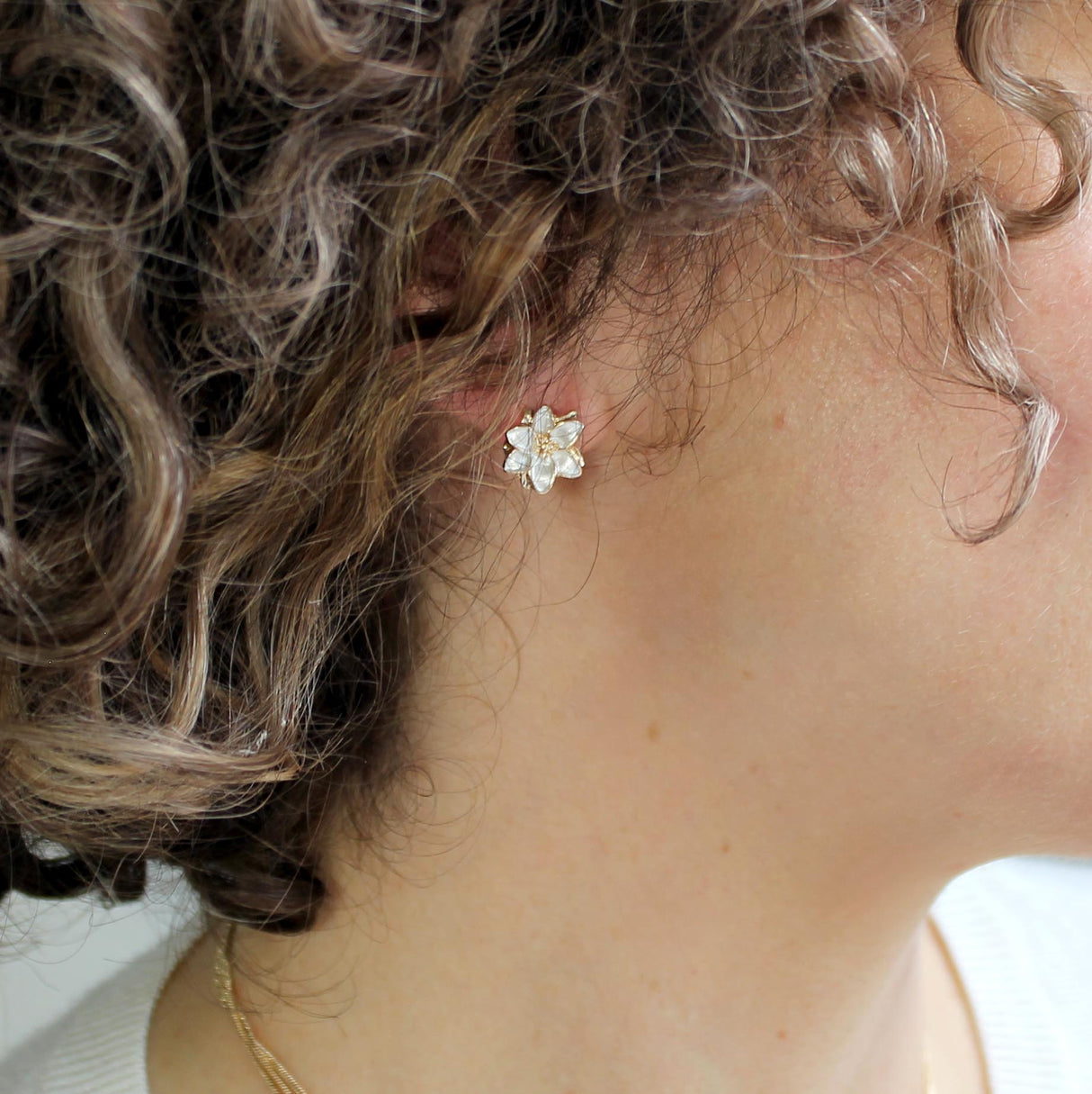 Easter Lily Stud Earrings