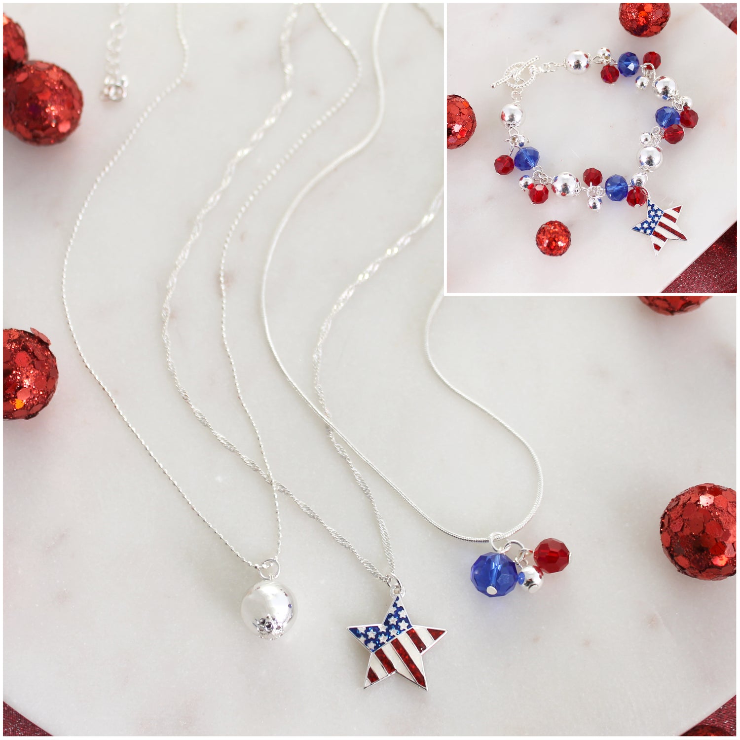 Patriotic Flag Star Trio Gift Set