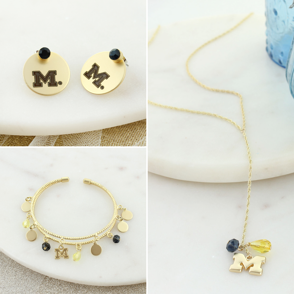 Michigan Matte Gold Gift Set