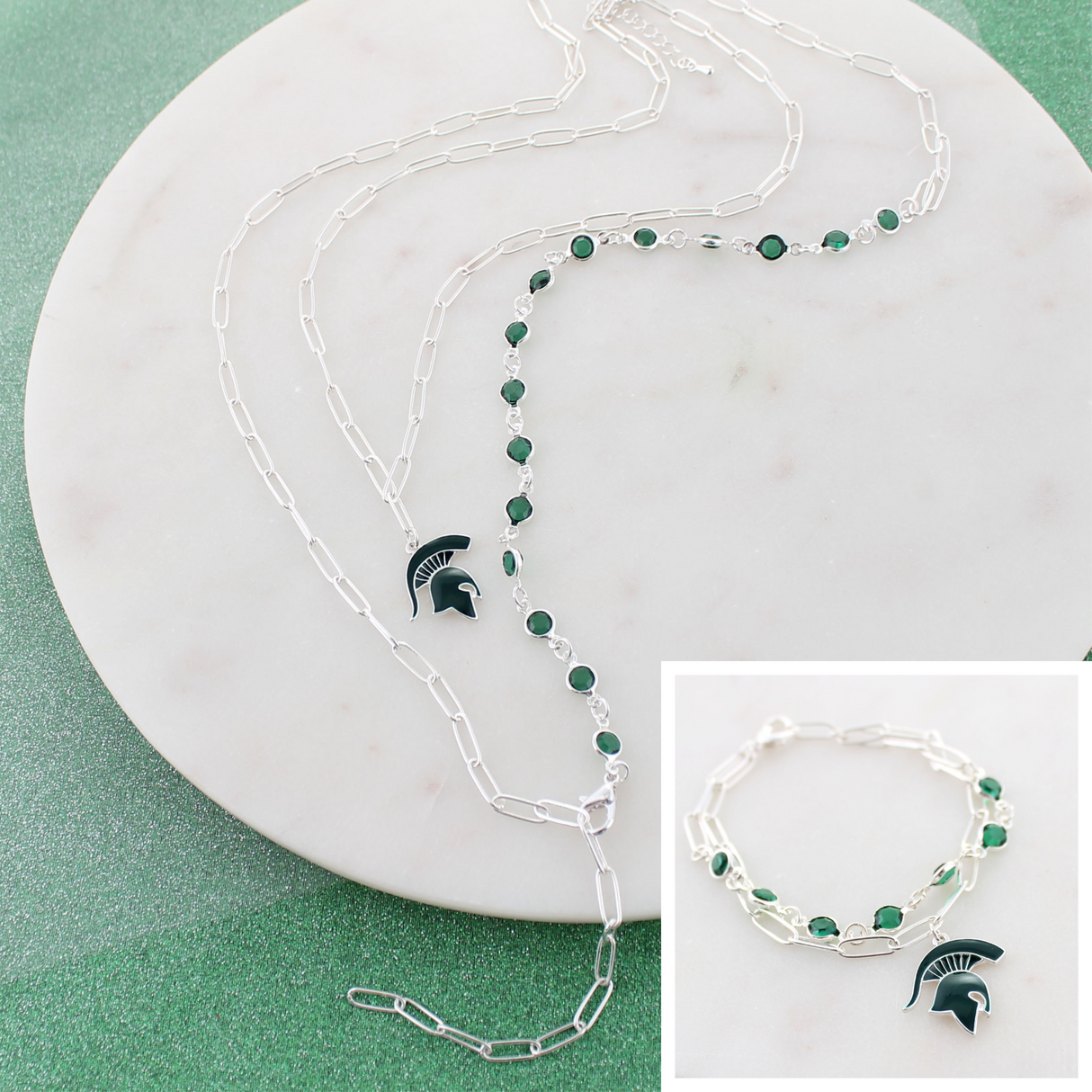 Michigan State Paperclip Chain Gift Set