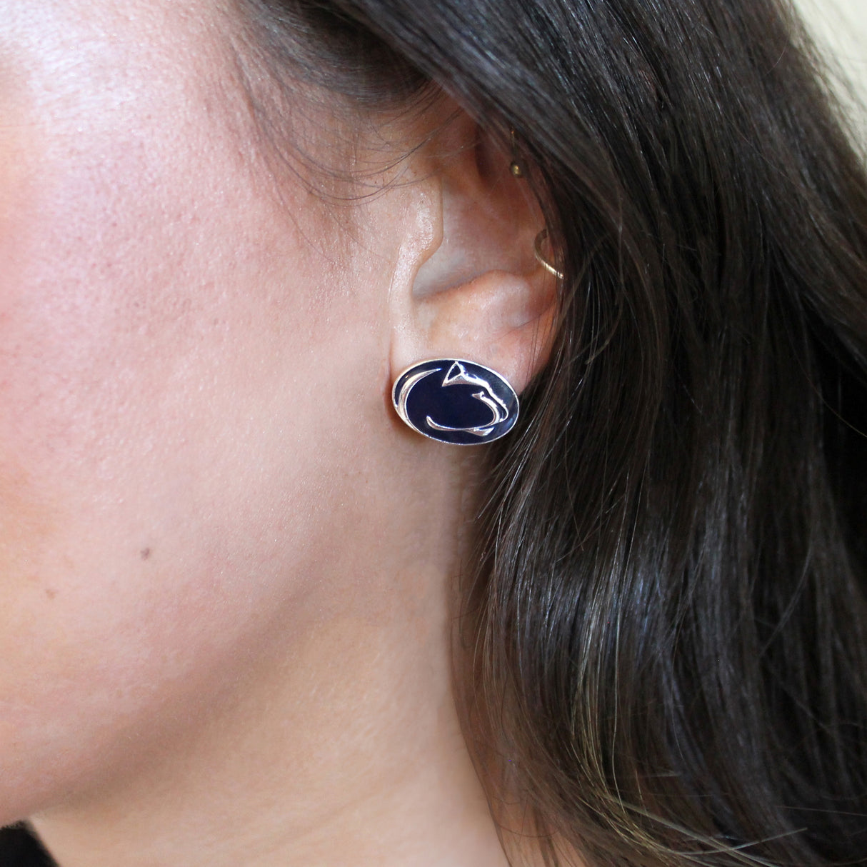 Penn State Enamel Logo Stud Earrings