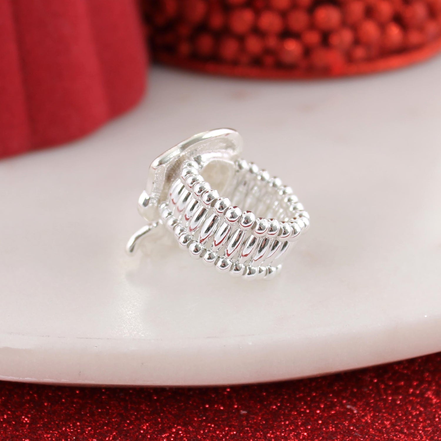 Snowman w/ Santa Hat Stretch Ring