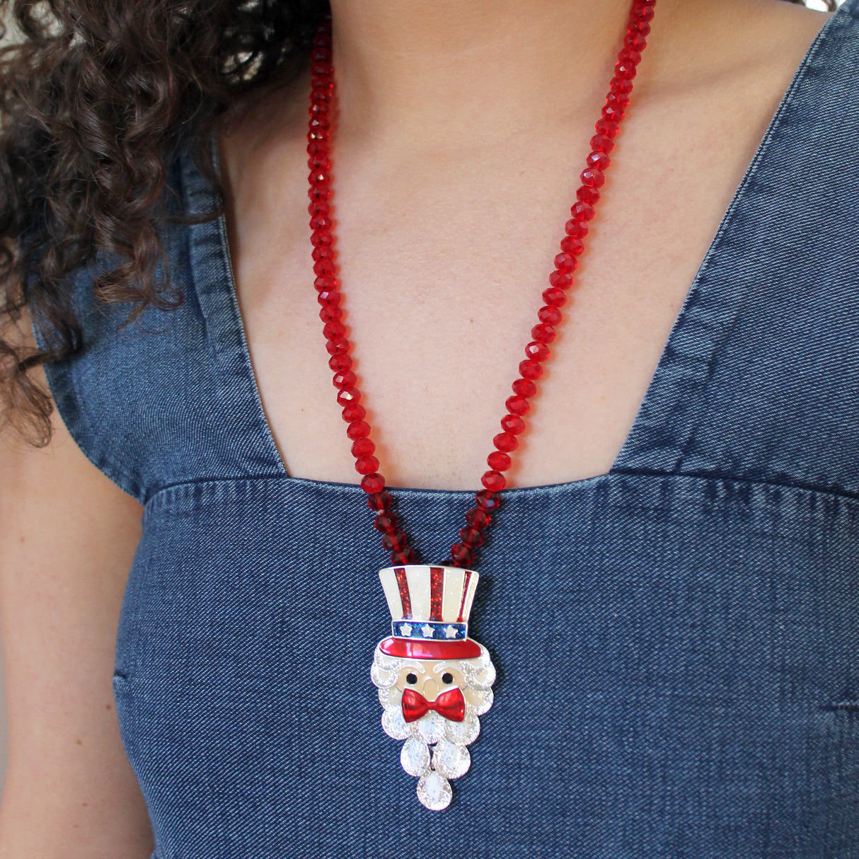 Dangle Beard Uncle Sam Pin/Pendant