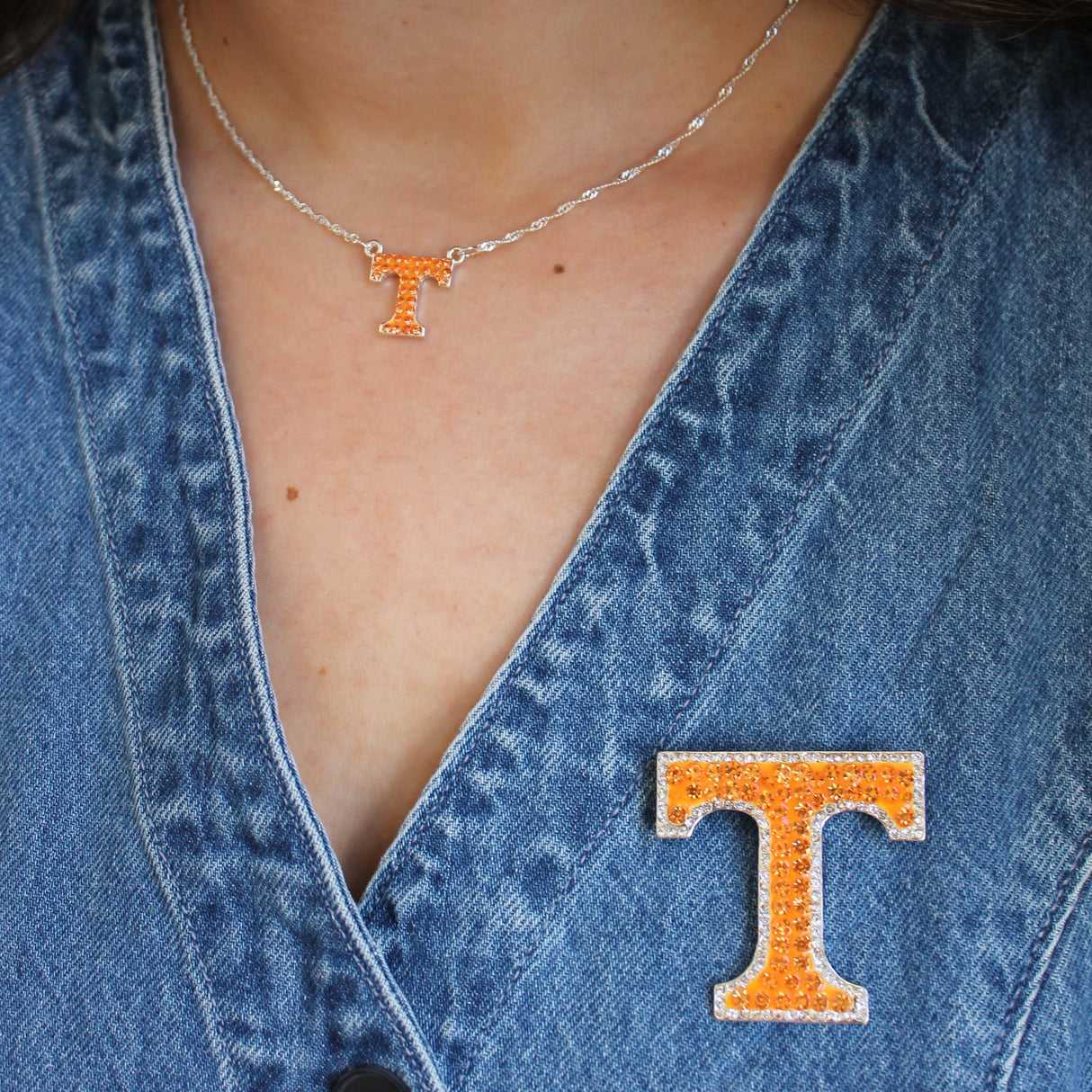 Tennessee Crystal Logo Pin