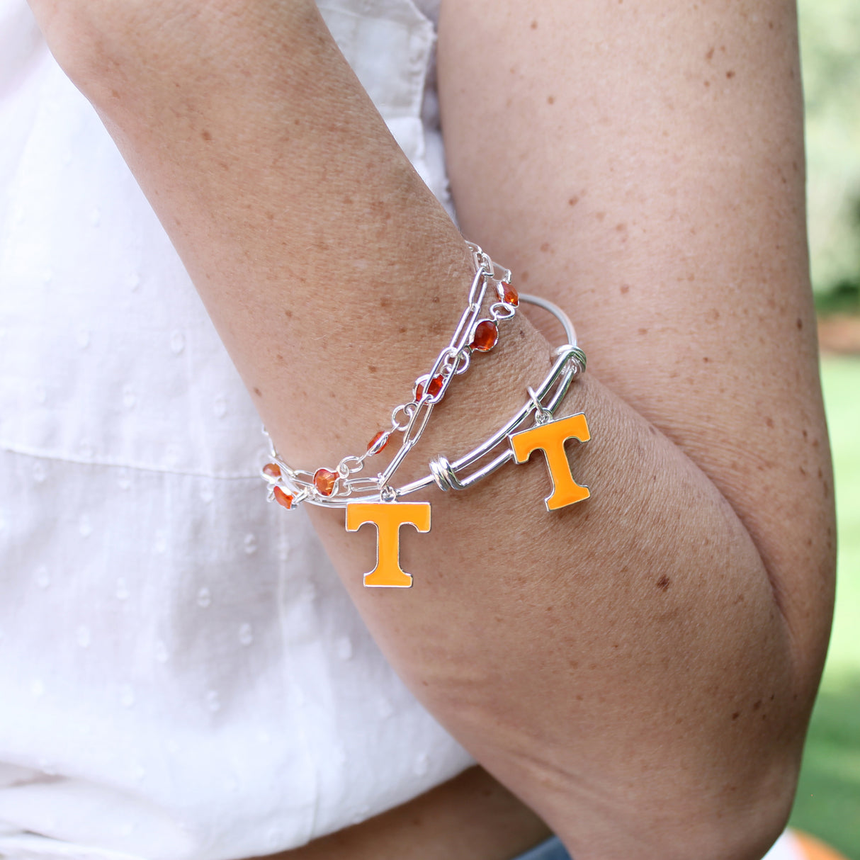 Tennessee Enamel Logo Wire Bracelet