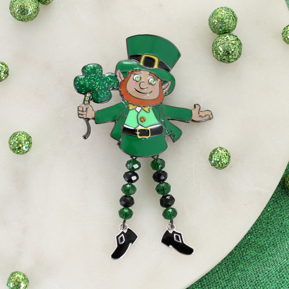 Dangle Leg Leprechaun Gift Set
