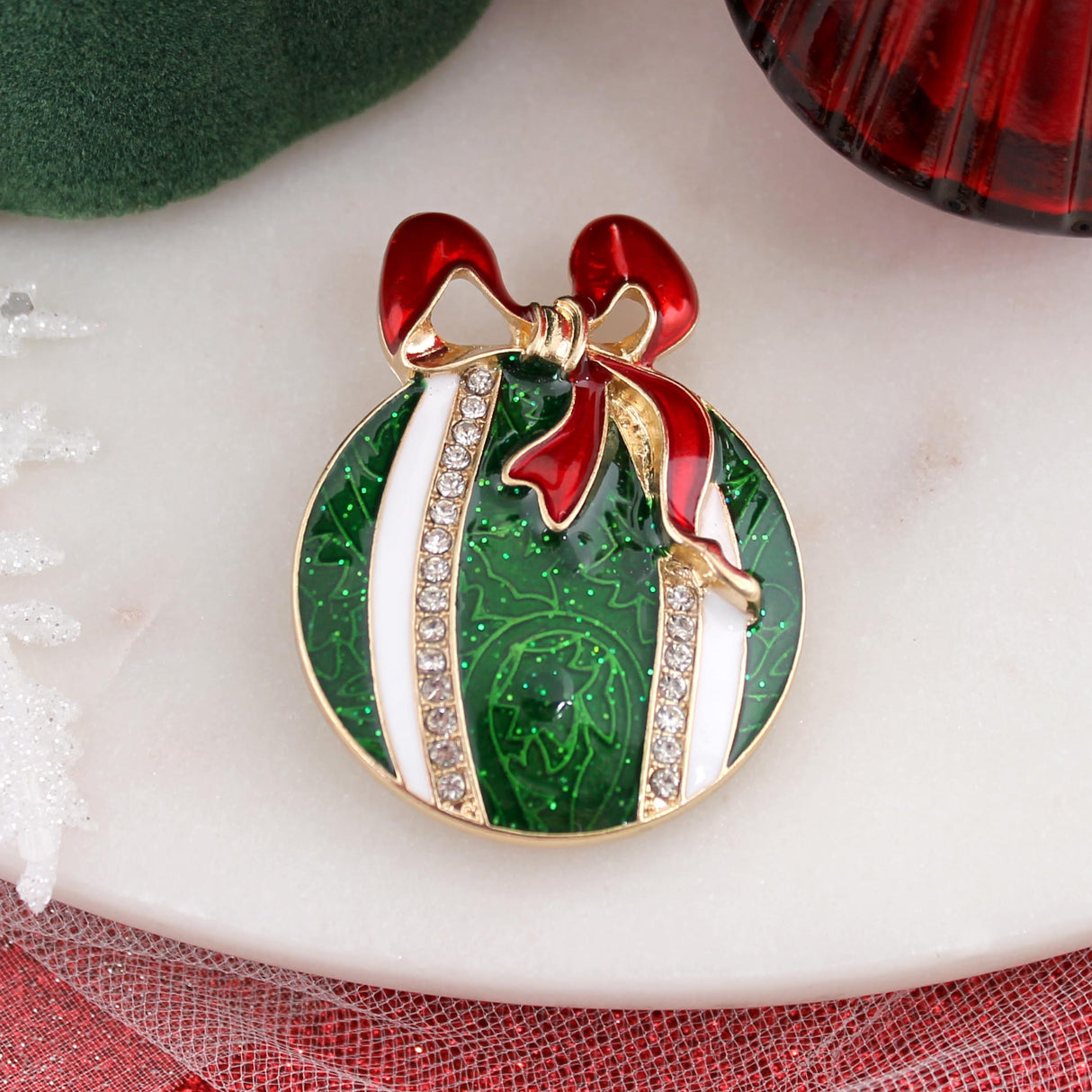 Vintage Crystal Ornament Pin/Pendant