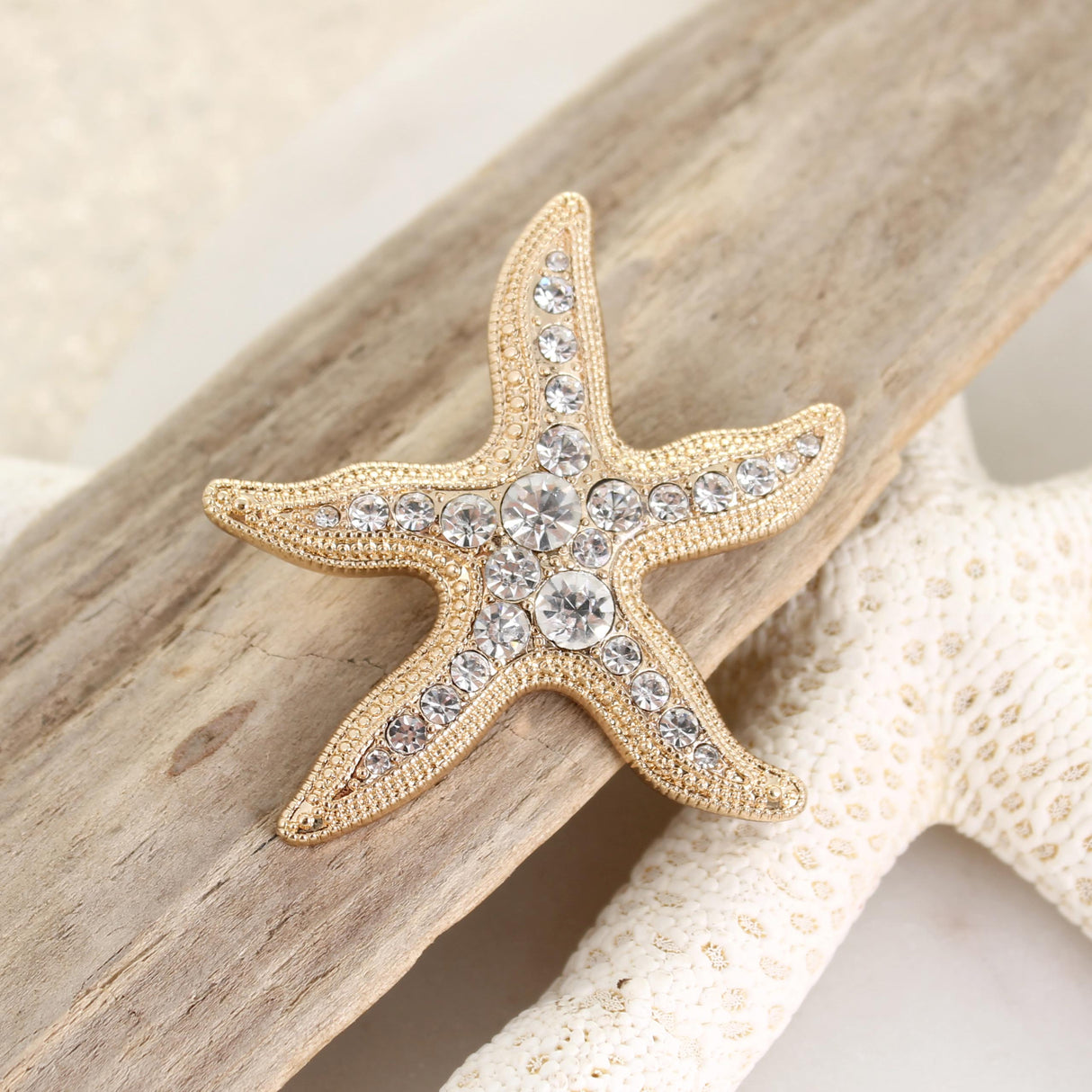 Crystal Starfish Pin/Pendant