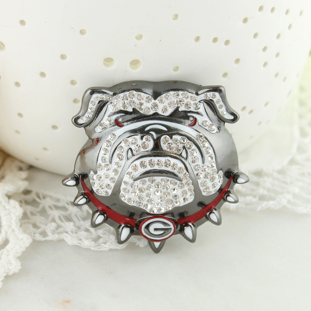 Georgia Bulldogs Crystal Logo Pin