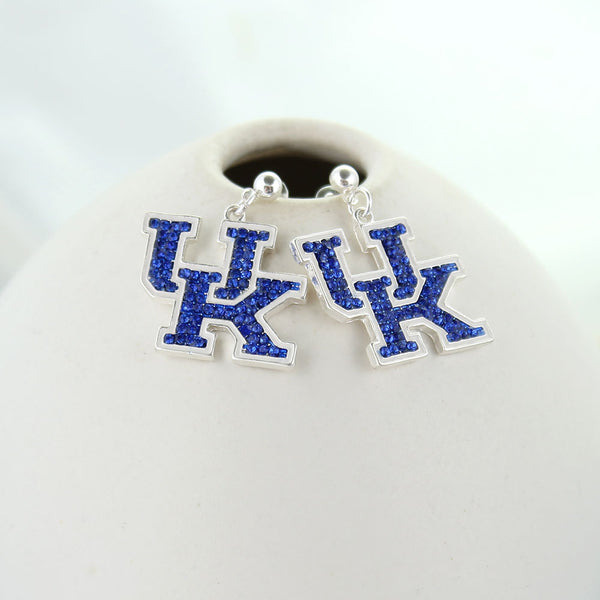 Kentucky Wildcats Crystal Logo Earrings – Seasons Jewelry