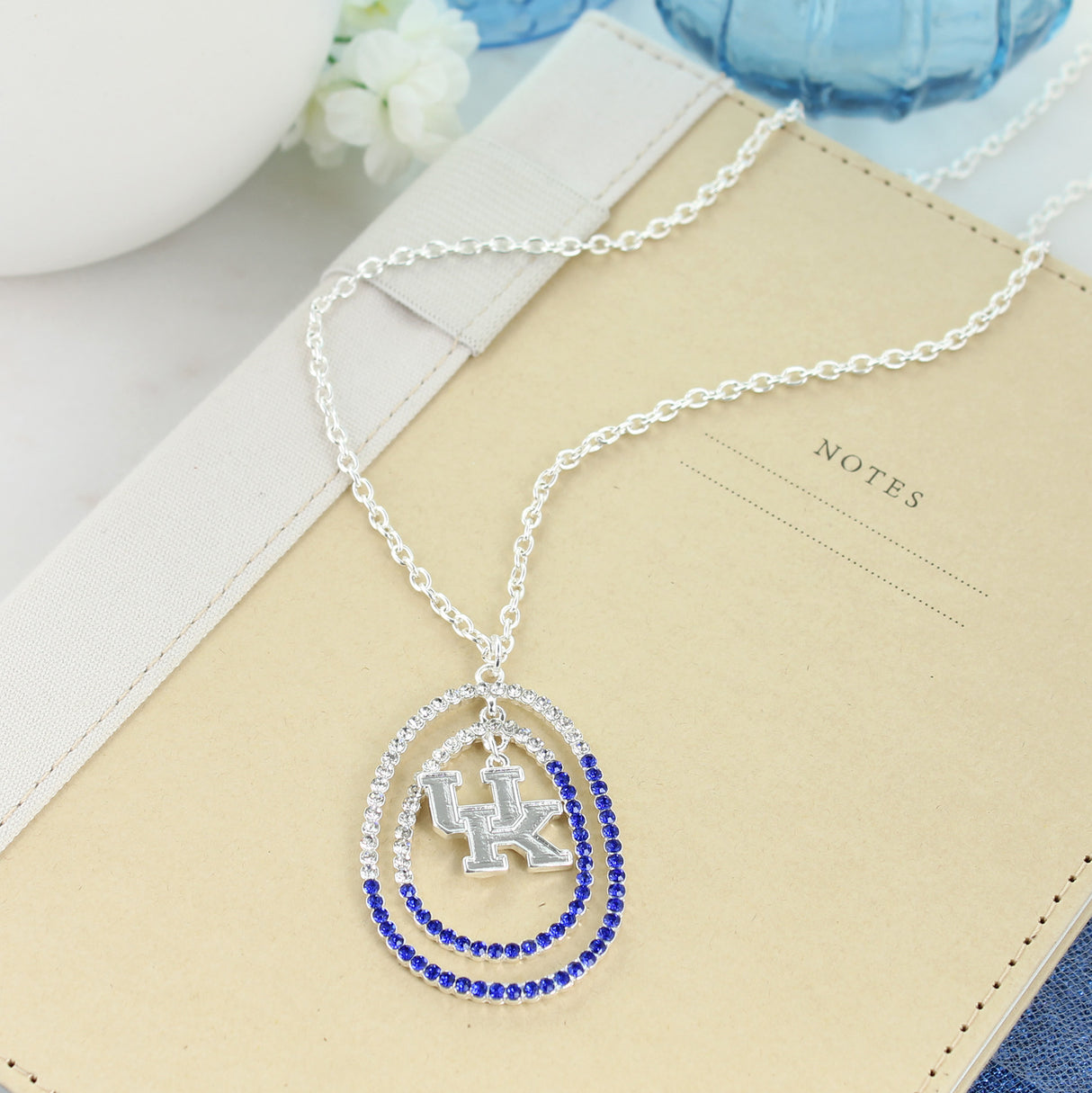 34" Kentucky Crystal Loop Necklace