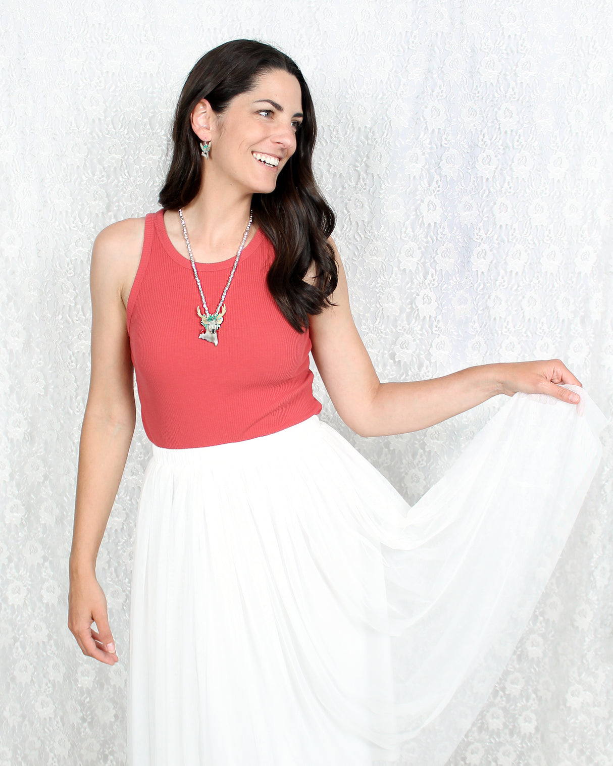 Enamel Reindeer Head Christmas Pin/pendant