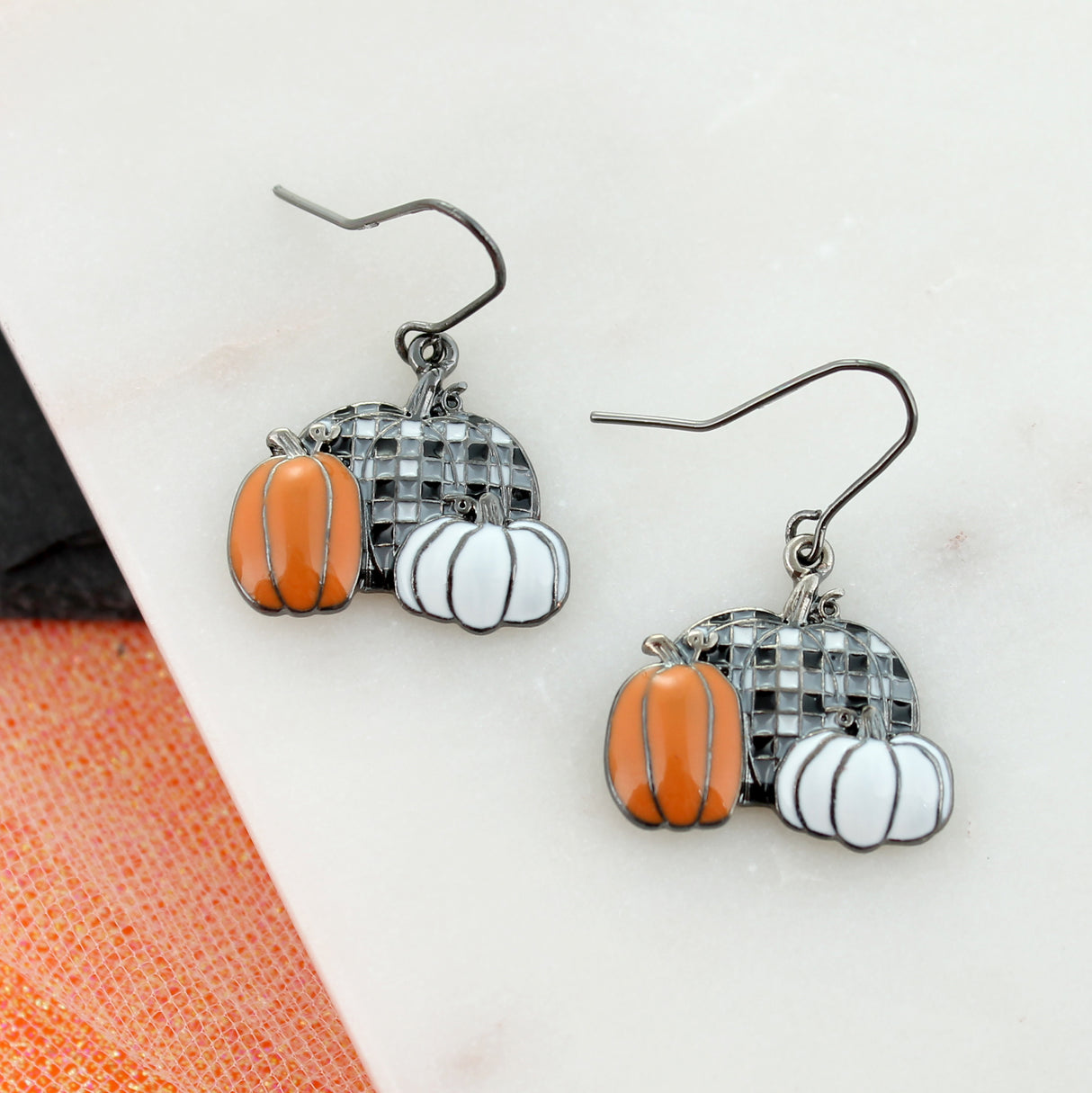 Pumpkin Trio Earrings - Fall/Halloween