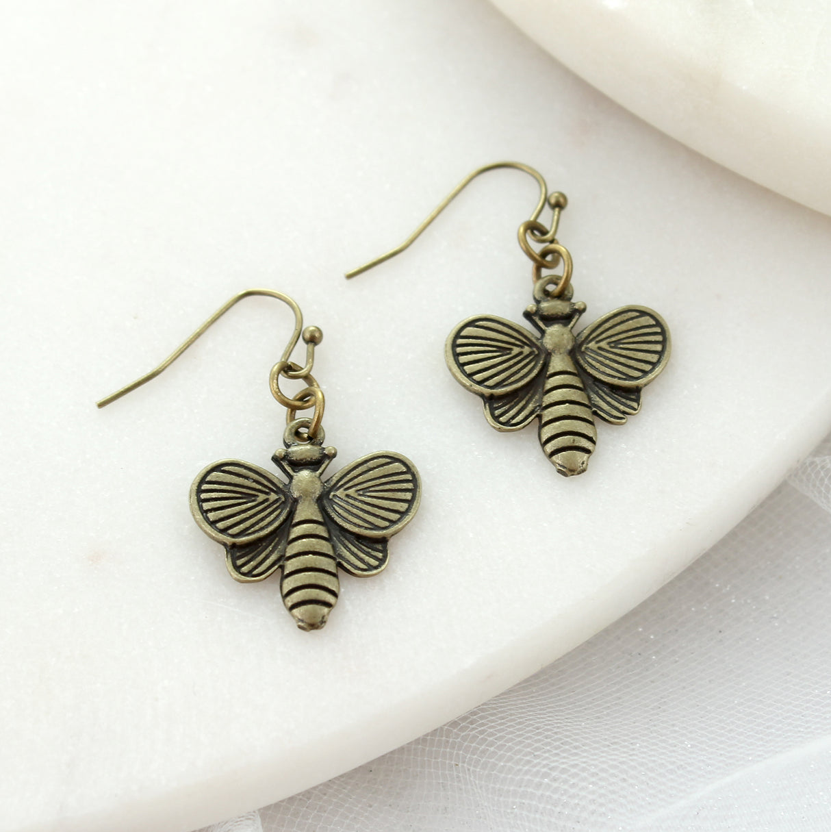 Vintage Bee Earrings