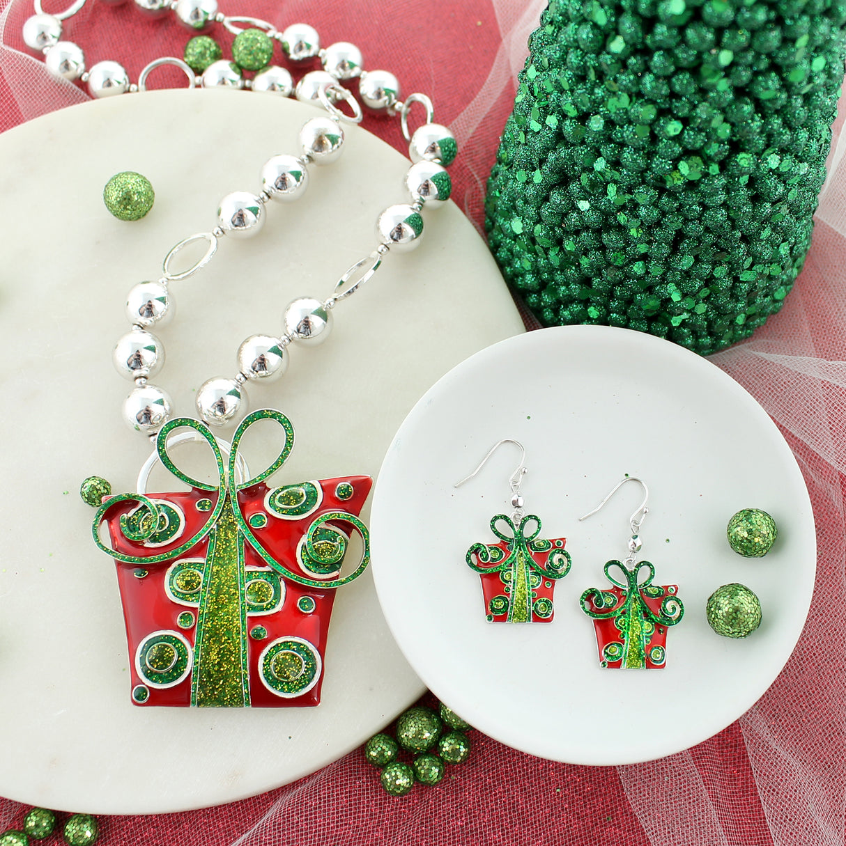 Christmas Package Earrings