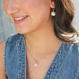 18” Alabama Gold & Pearl Logo 3-Strand Necklace