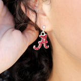 Alabama Crystal Logo Earrings