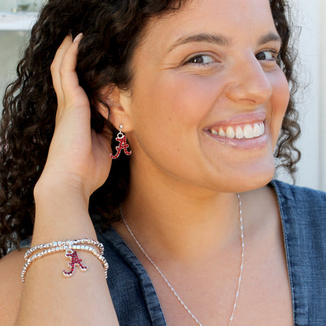 Alabama Crystal Logo Stretch Bracelet