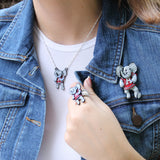 Alabama "Big Al" Crystal Logo Necklace