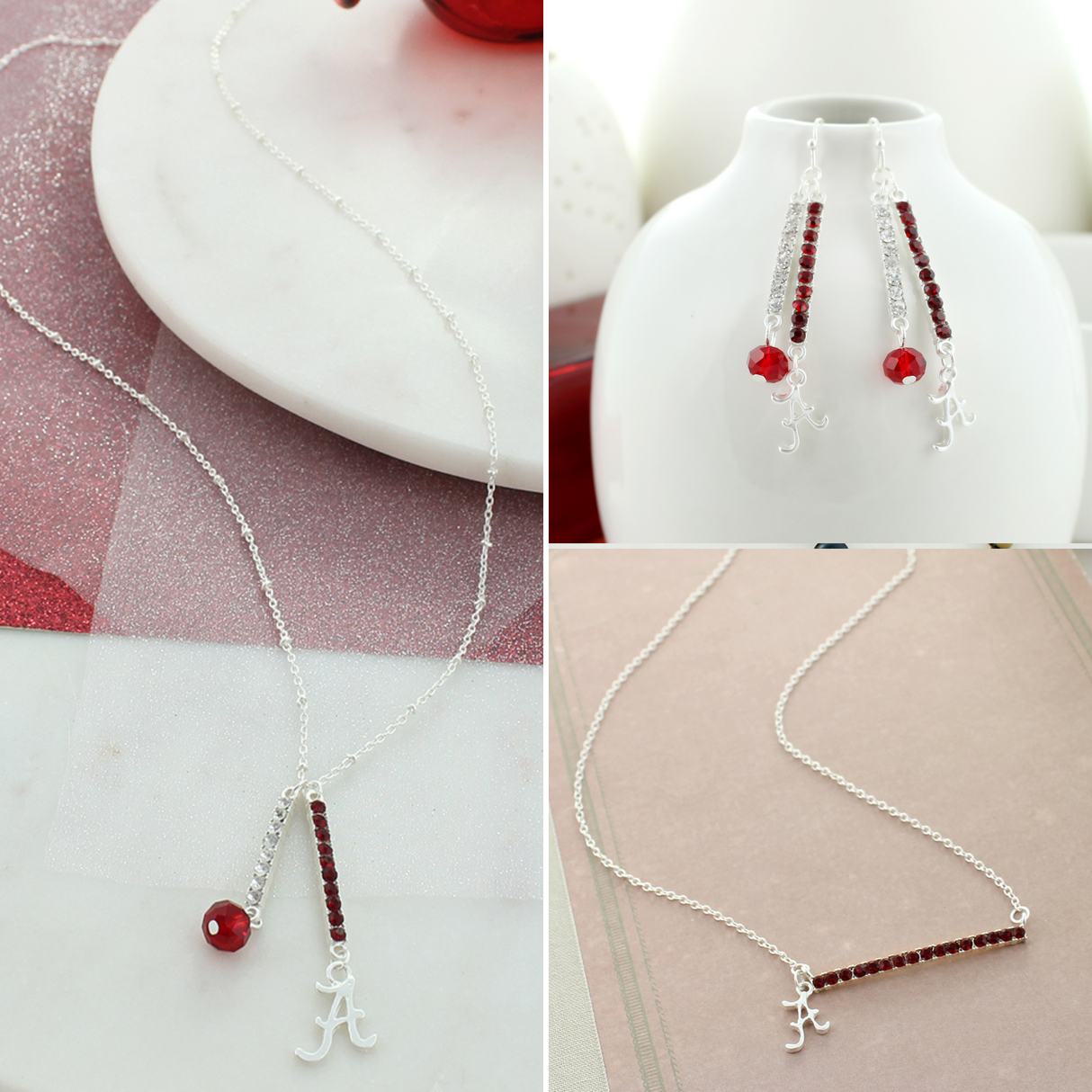 Alabama Crystal Bar Gift Set