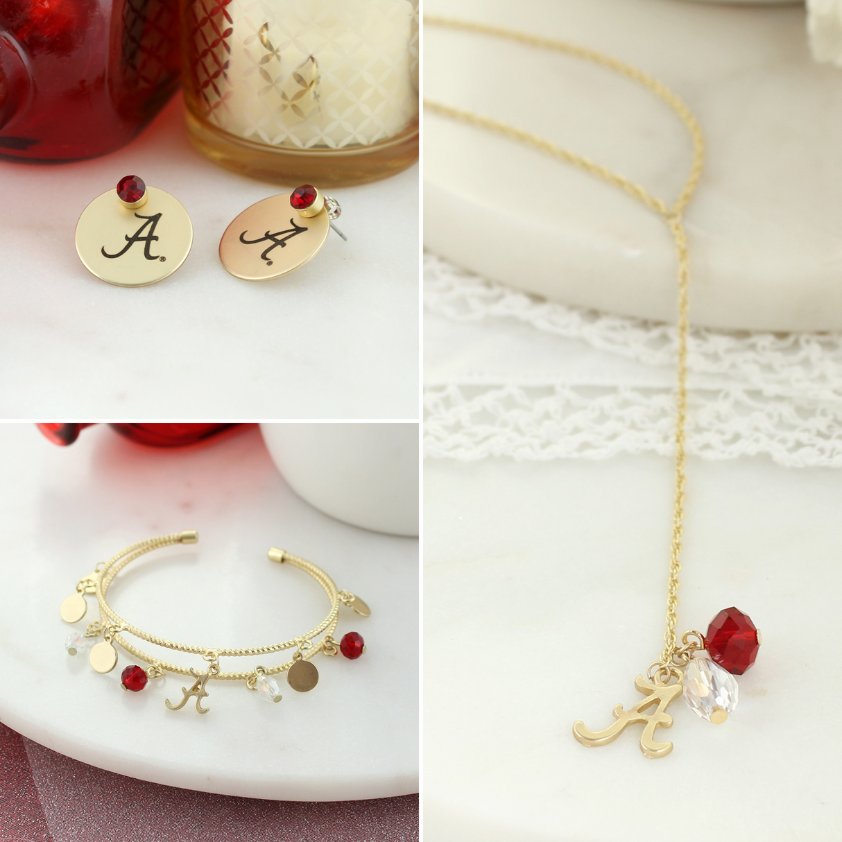 Alabama Matte Gold Gift Set