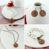 Alabama Pearl & Wood Jewelry Gift Set