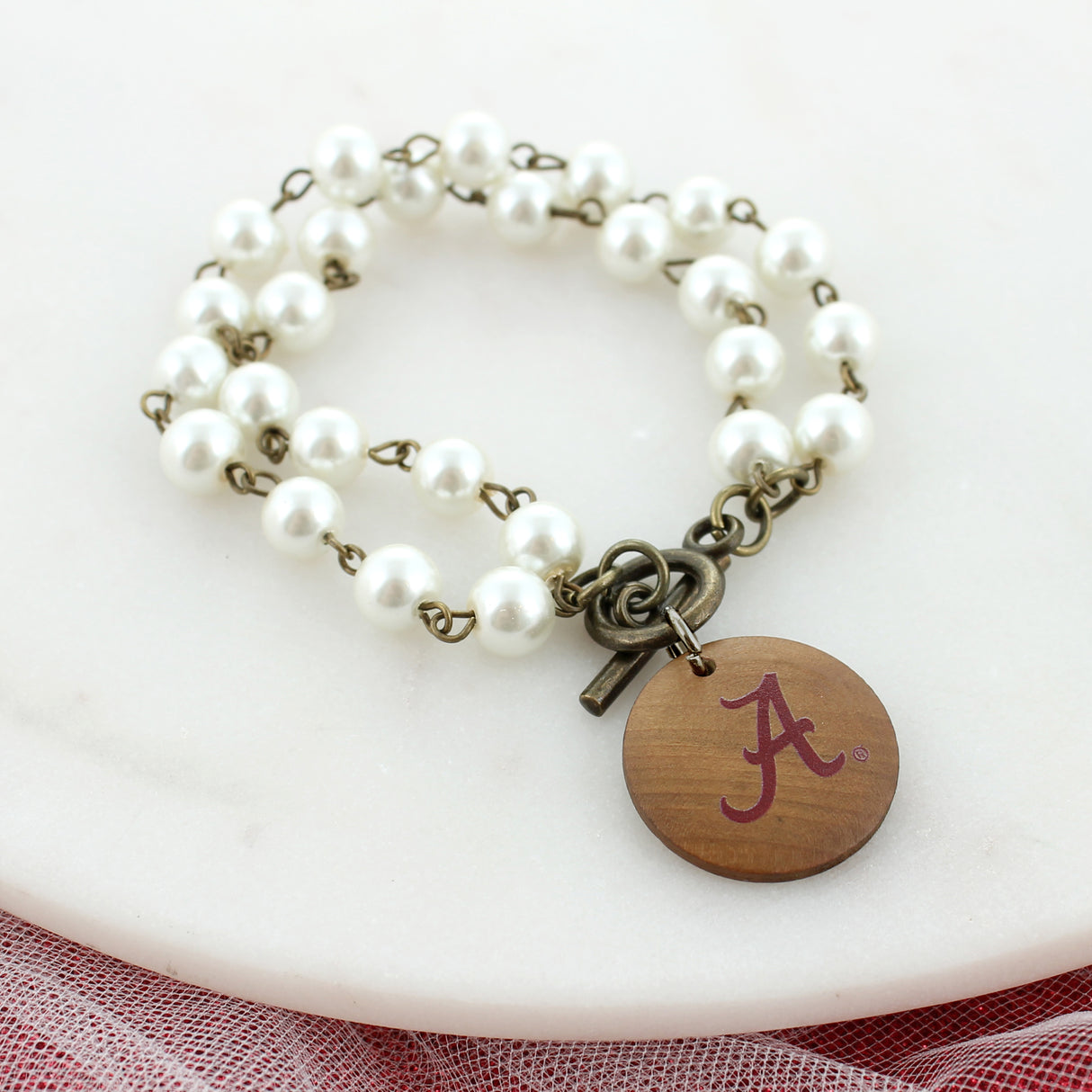 Alabama Pearl & Wood Jewelry Gift Set