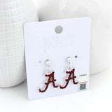 Alabama Crystal Logo Earrings