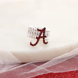 Alabama Crystal Logo Stretch Ring