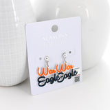 Auburn Slogan Earrings