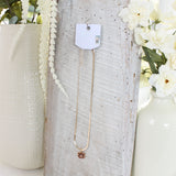 18” Auburn Gold & Enamel Logo Necklace