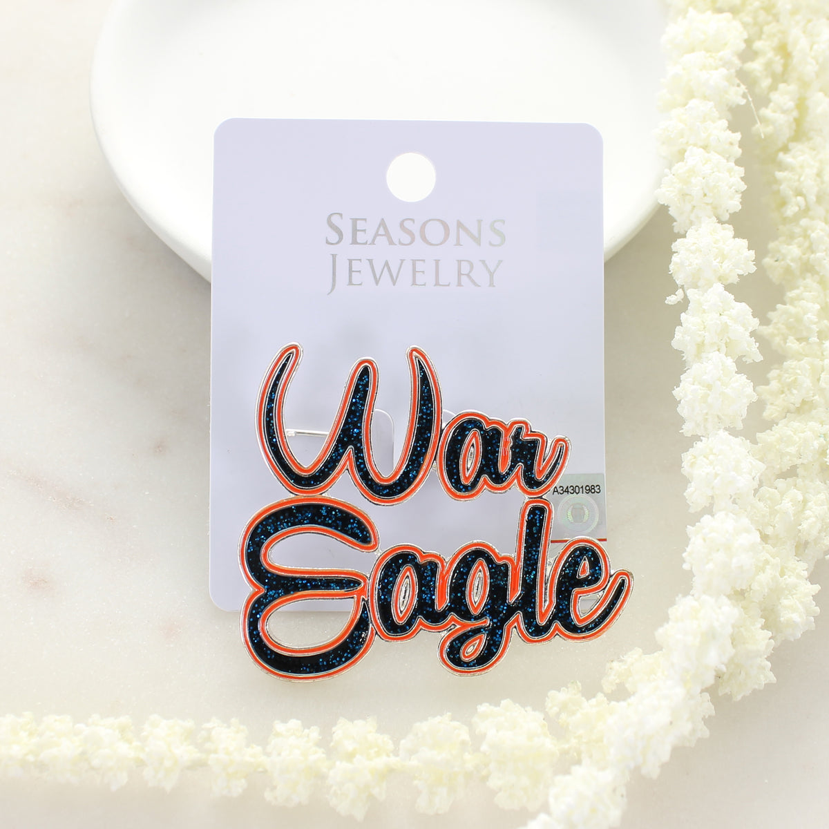 Auburn Slogan Pin