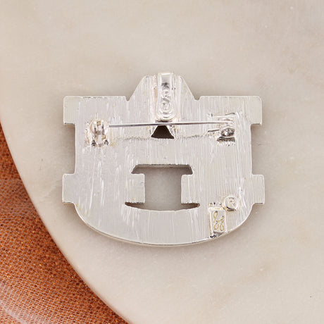Auburn Crystal Logo Convertible Pin/Pendant