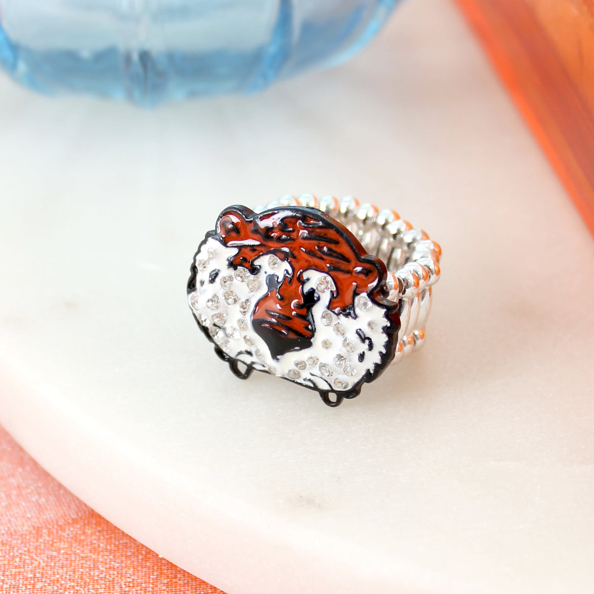 Auburn Aubie Stretch Ring