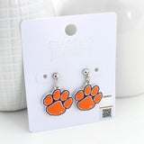 Clemson Enamel Logo Earrings