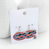 Florida Gator Crystal Earrings
