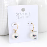 Florida Pearl Logo Hoop Earrings